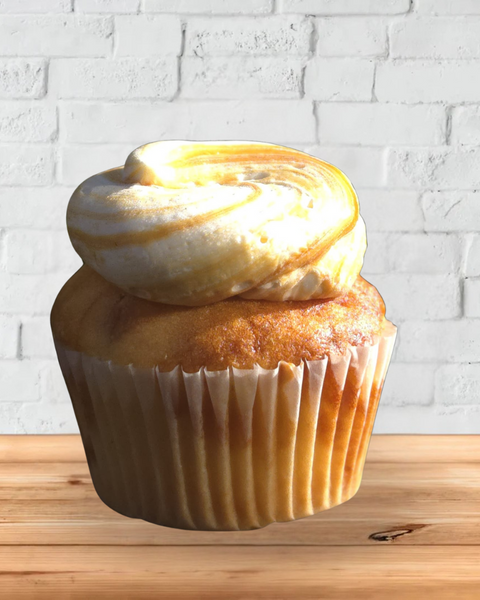 Gluten-Free Vanilla Caramel Cupcake