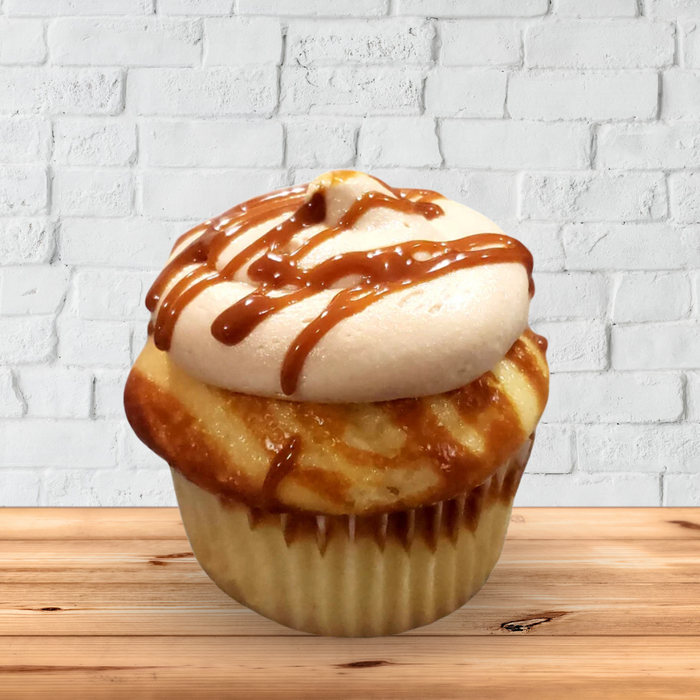 Gluten-Free Vanilla Caramel Cupcake
