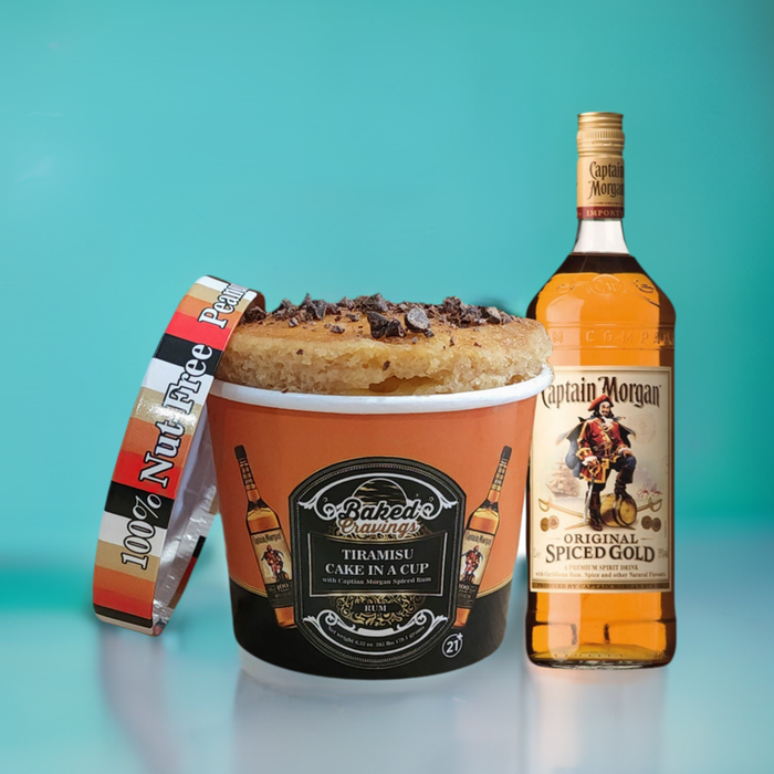 Captain Morgan Spice Rum Tiramisu Cake in a Cup