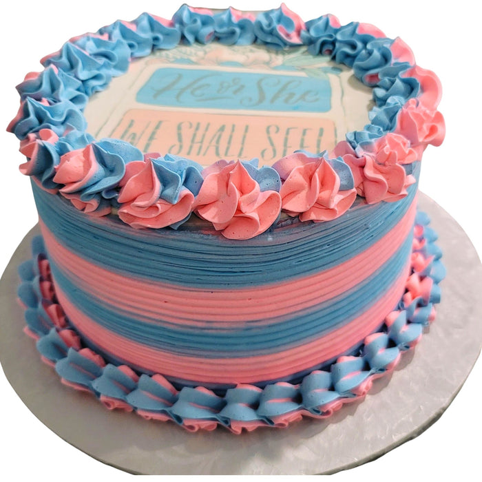 Gender Reveal Cake