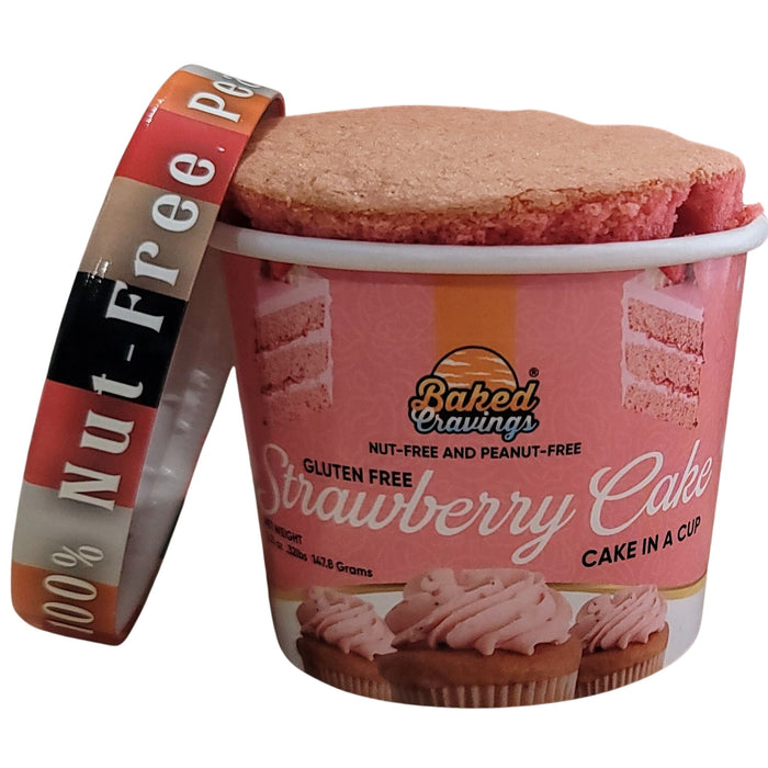 Gluten-Free Strawberry Cake in a Cup
