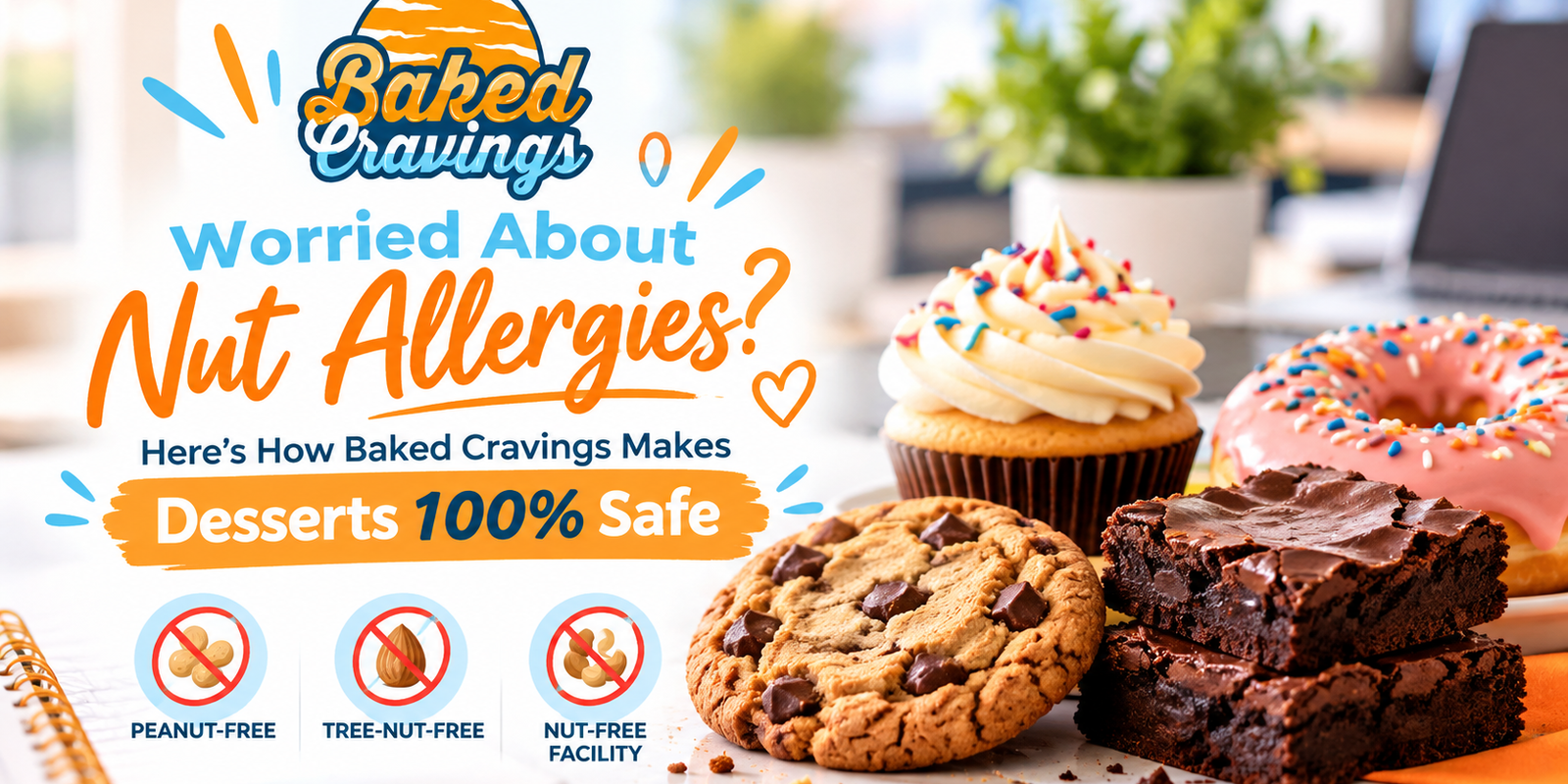 Worried About Nut Allergies? Here’s How Baked Cravings Makes Desserts 100% Safe