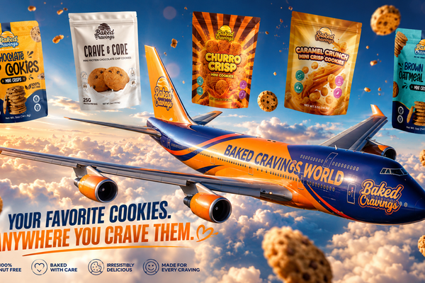 Big News: Baked Cravings Mini Crisps Are Ready For Takeoff—We Now Ship Internationally! ✈️🌍