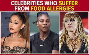 Celebrities with Food Allergies by Meg Nohe