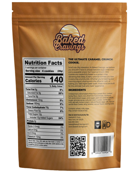 Caramel Crunch Mini Crisp Cookie Bag 5oz.