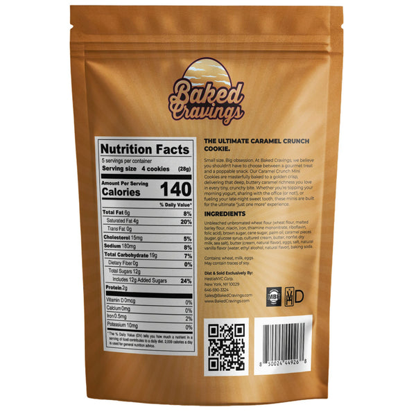 Caramel Crunch Mini Crisp Cookie Bag 5oz.