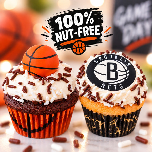 Brooklyn Nets Cupcakes (1/2 Dozen)