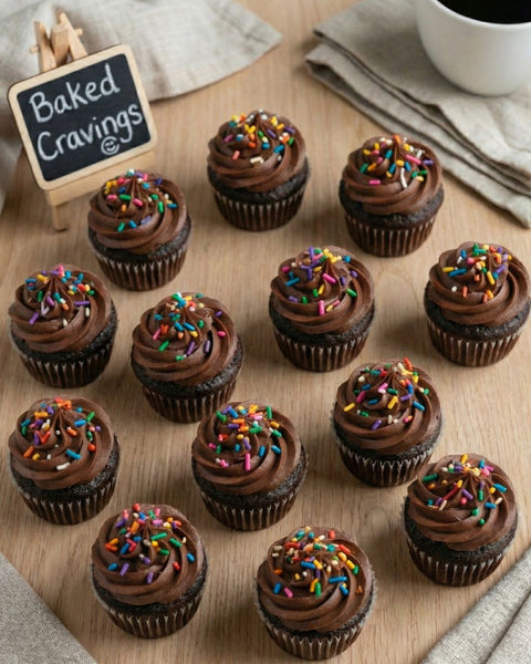 Mini Chocolate Cupcakes (DOZEN)