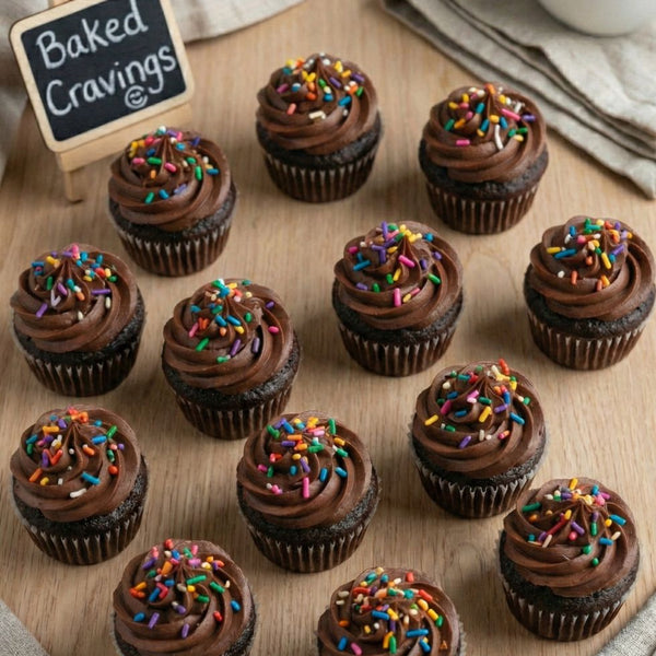 Mini Chocolate Cupcakes (DOZEN)