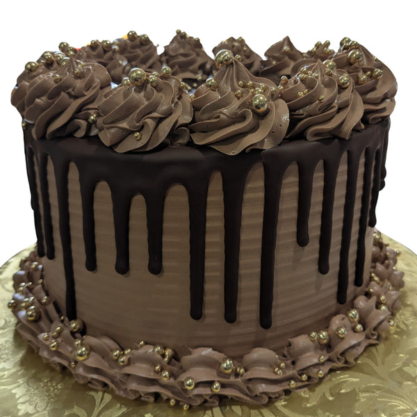 Drip Cake with Gold Pearls