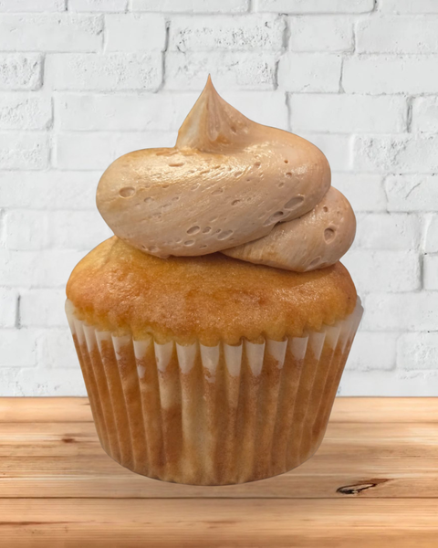 Gluten-Free Vanilla Caramel Cupcake