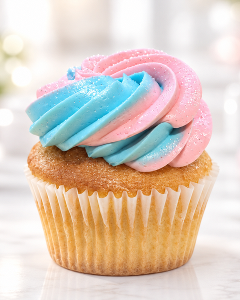 Gender Reveal Cupcakes (6 Cupcakes)