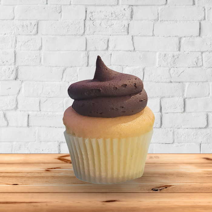 Gluten-Free Vanilla Chocolate Cupcake