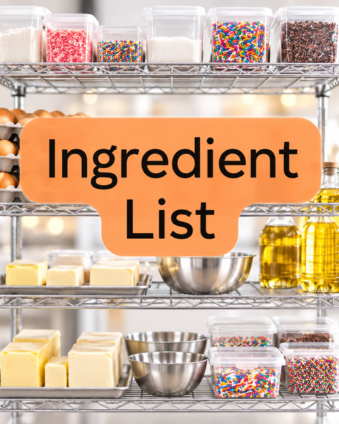 Ingredient list (pdf)
