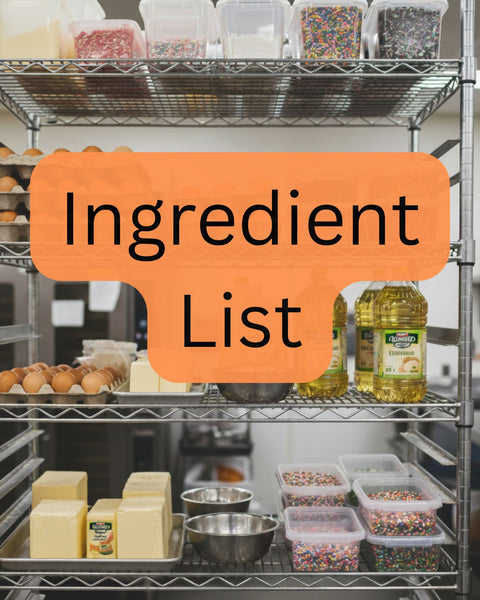Ingredient list (pdf)