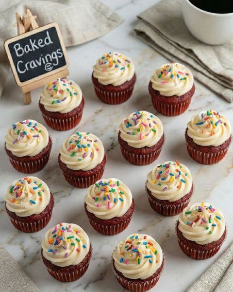Mini Red Velvet Cupcakes (DOZEN)