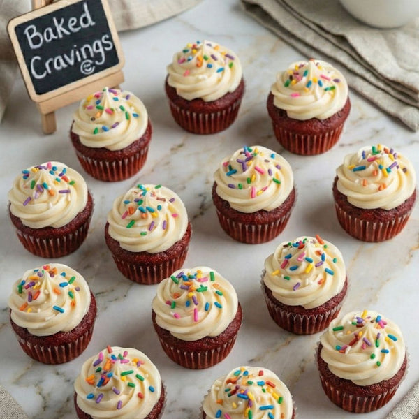 Mini Red Velvet Cupcakes (DOZEN)