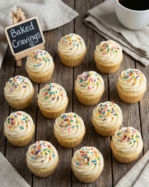 Mini Vanilla Cupcakes (DOZEN)
