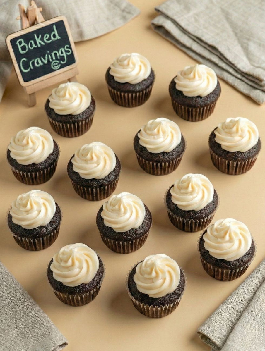 Mini Vegan Chocolate Cupcakes (DOZEN)