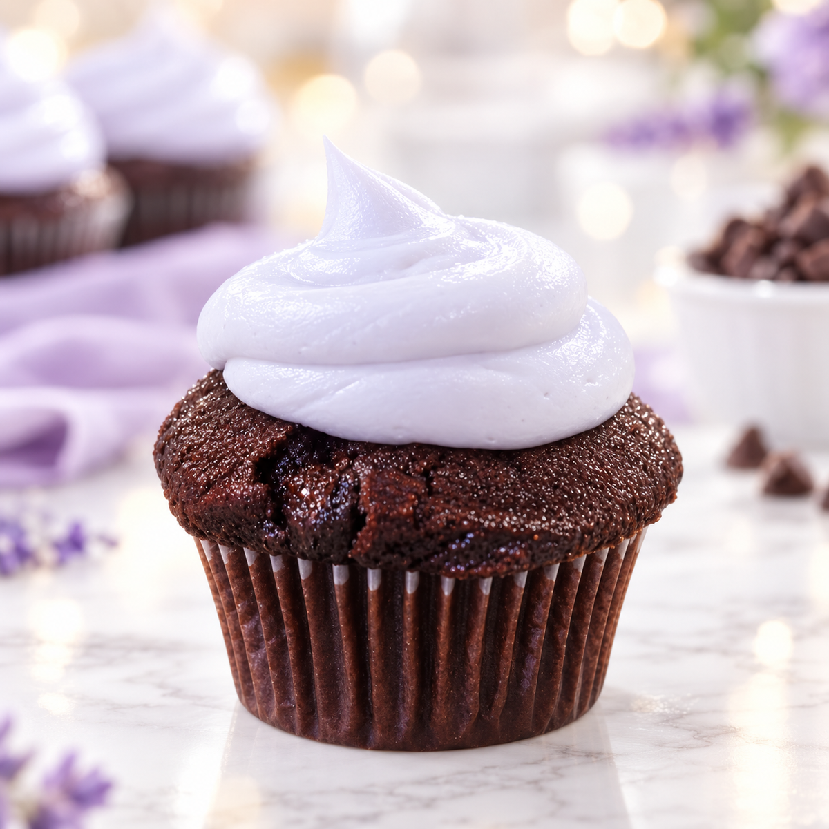 Chocolate Vanilla Cupcake (VEGAN)