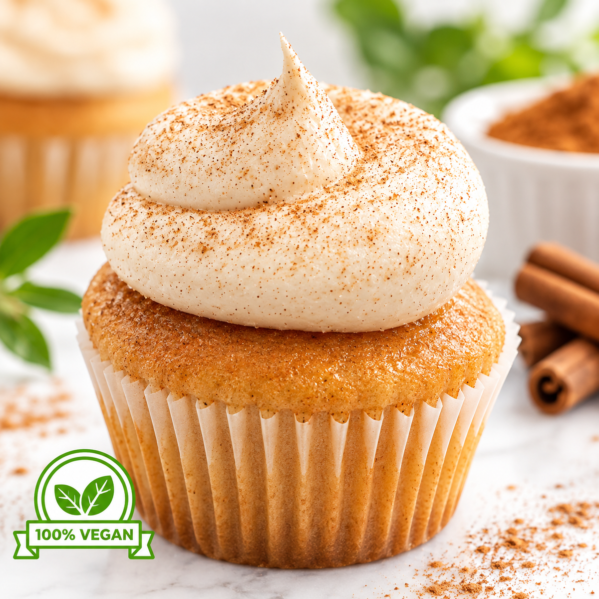 Cinna Crave Cupcake (VEGAN)