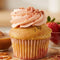 Strawberry Crumb Dulce De Leche Cupcake