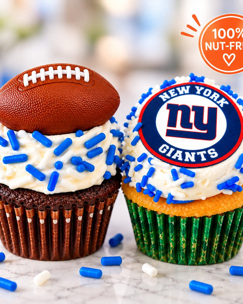 New York Giants Cupcakes (1/2 Dozen)
