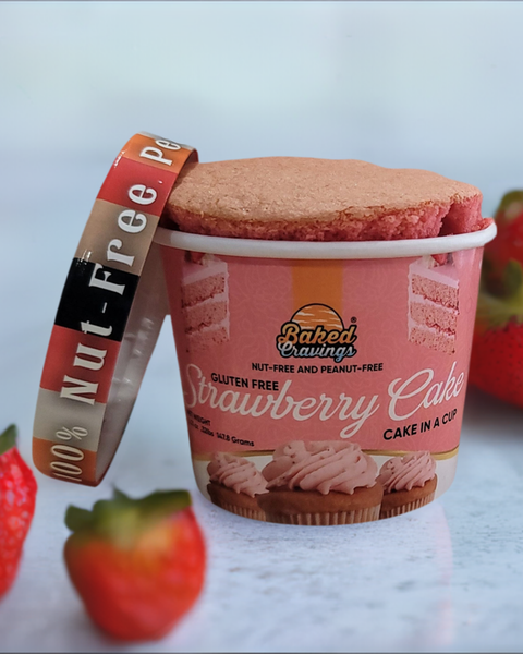 Gluten-Free Strawberry Cake in a Cup