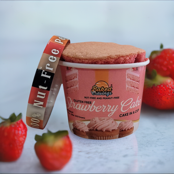 Gluten-Free Strawberry Cake in a Cup