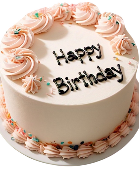 Simple Rosette Cake