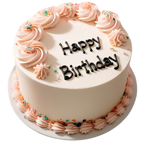 Simple Rosette Cake