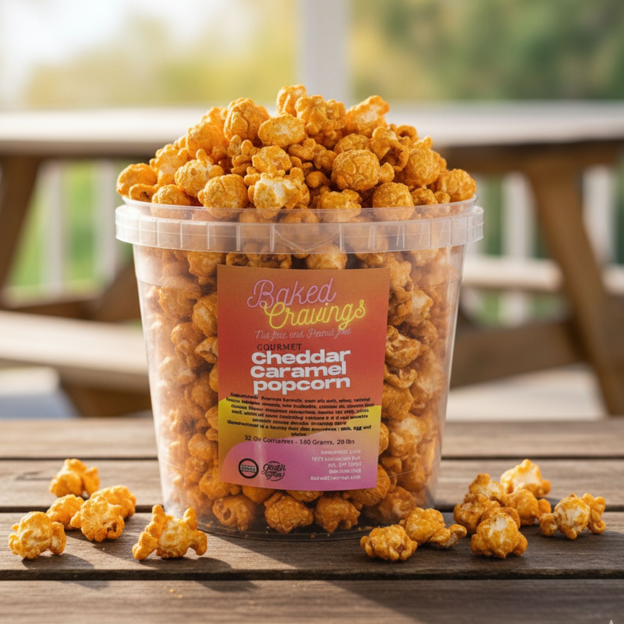 Gourmet Cheddar Caramel Popcorn – Baked Cravings