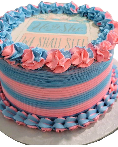 Gender Reveal Cake