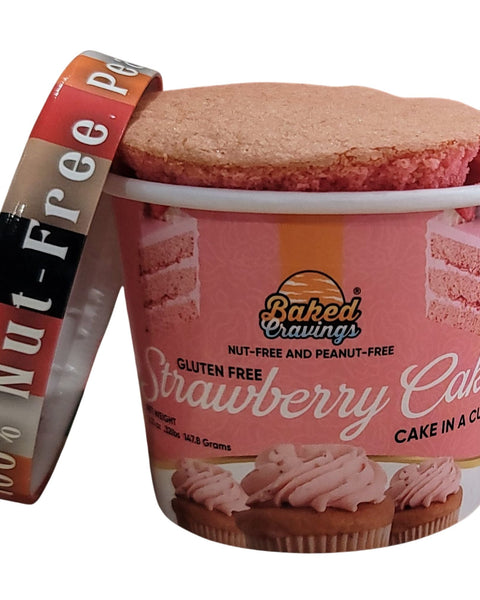 Gluten-Free Strawberry Cake in a Cup
