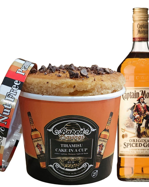 Captain Morgan Spice Rum Tiramisu Cake in a Cup