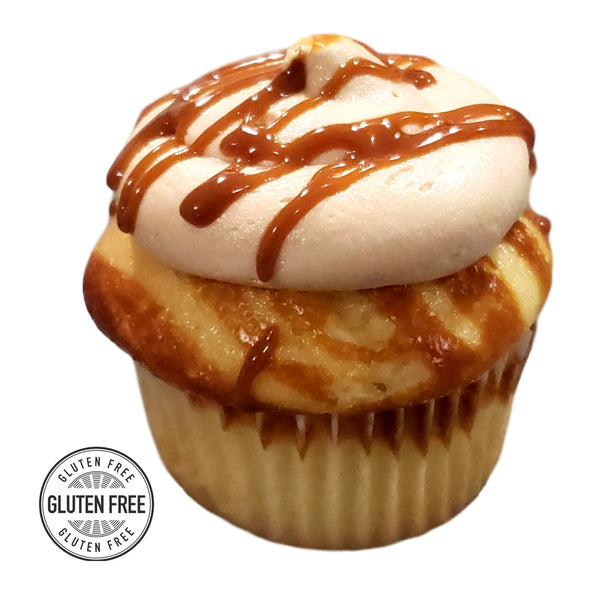 Gluten-Free Vanilla Caramel Cupcake