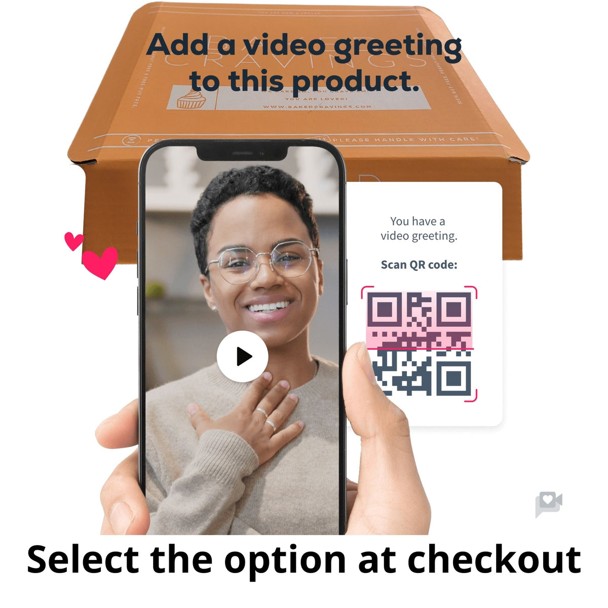 VideoGreet — send a video message with your order